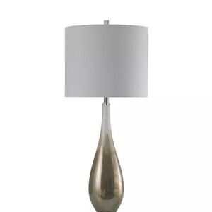 Elegant Gold and White Table Lamp